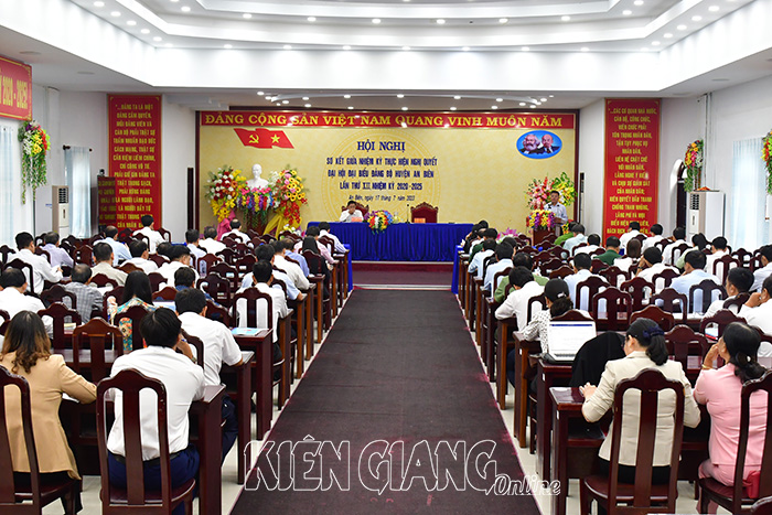 >Đảng bộ huyện An Biên hoàn thành xuất sắc nhiệm vụ 3 năm liền