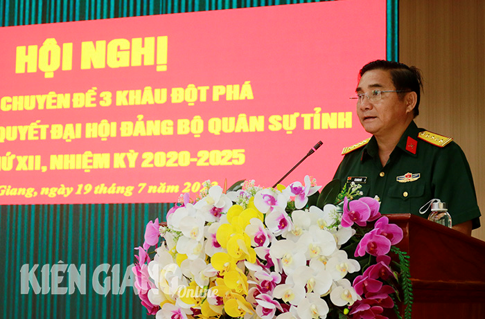 Đảng ủy Quân sự tỉnh Kiên Giang tiếp tục lãnh đạo hoàn thành tốt 3 khâu đột phá