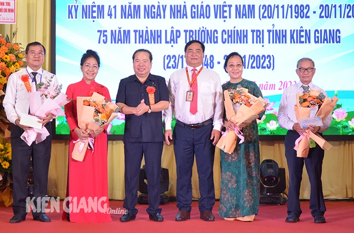 Trường Chính trị tỉnh Kiên Giang tổ chức lễ kỷ niệm 75 năm thành lập 