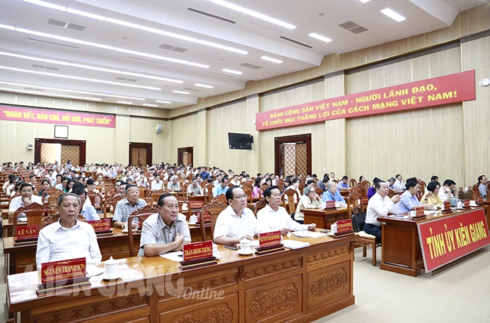 Kiên Giang tổ chức 23 điểm cầu nghiên cứu, học tập, quán triệt Nghị quyết Trung ương 8, khóa XIII