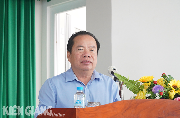 Chủ tịch HĐND tỉnh Kiên Giang Mai Văn Huỳnh tiếp xúc cử tri TP. Hà Tiên