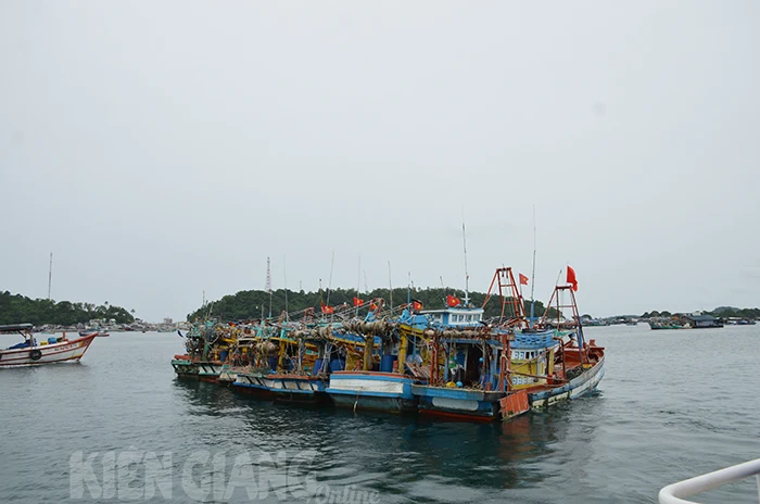 Vùng biển Kiên Giang có gió giật mạnh