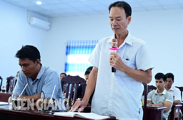Đại biểu Quốc hội tiếp xúc cử tri huyện U Minh Thượng