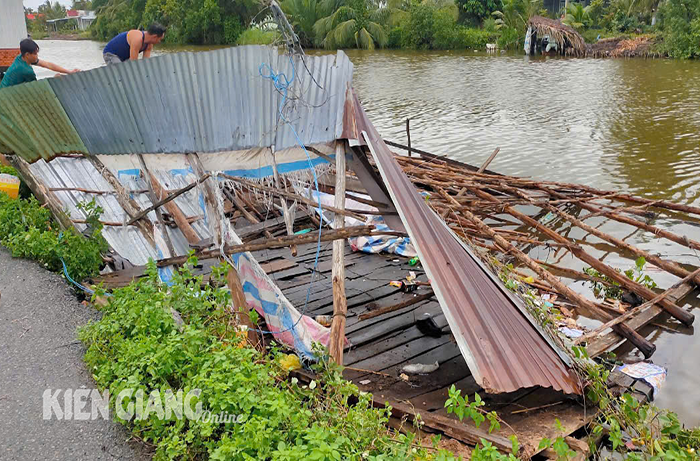 Kiên Giang thiệt hại trên 1 tỷ đồng do ảnh hưởng hoàn lưu bão số 3 