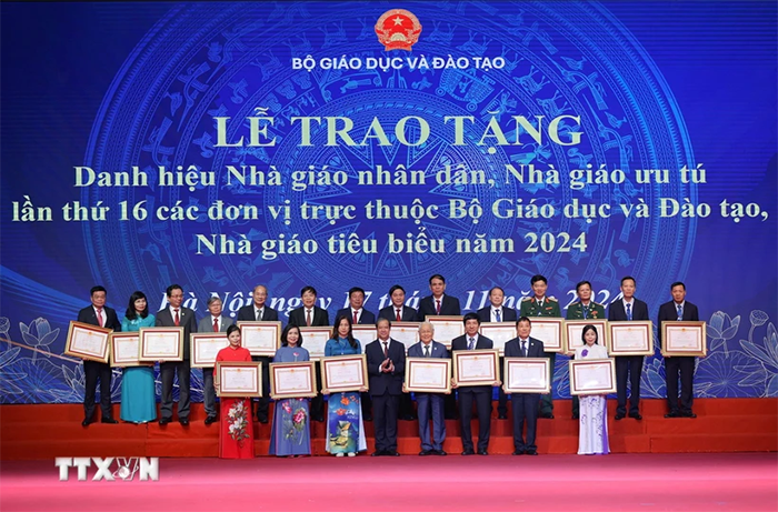 Trao tặng danh hiệu Nhà giáo nhân dân, Nhà giáo ưu tú năm 2024